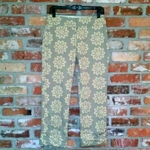 <BANANA REPUBLIC> Floral Crop pants